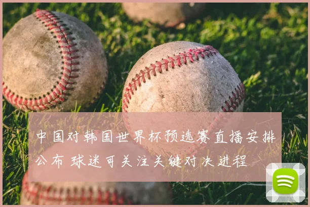 中国对韩国世界杯预选赛直播安排公布 球迷可关注关键对决进程
